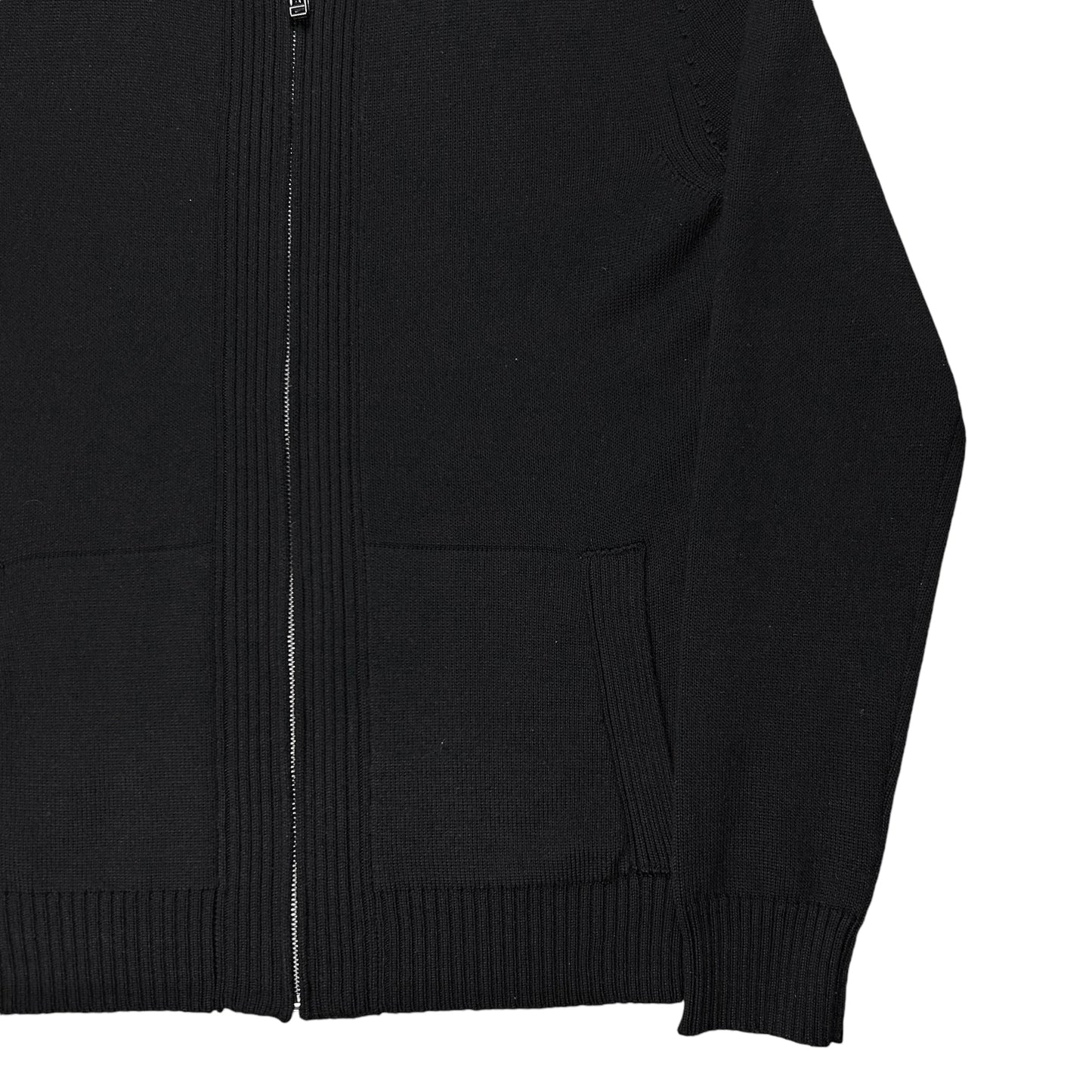 Dirk Bikkembergs Trimmed Knit Zip Hoodie