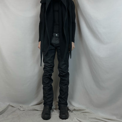 Dirk Bikkembergs Waxed Tape Zip Jeans - AW08