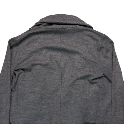 Helmut Lang Leather Belted Drape Cardigan - AW13
