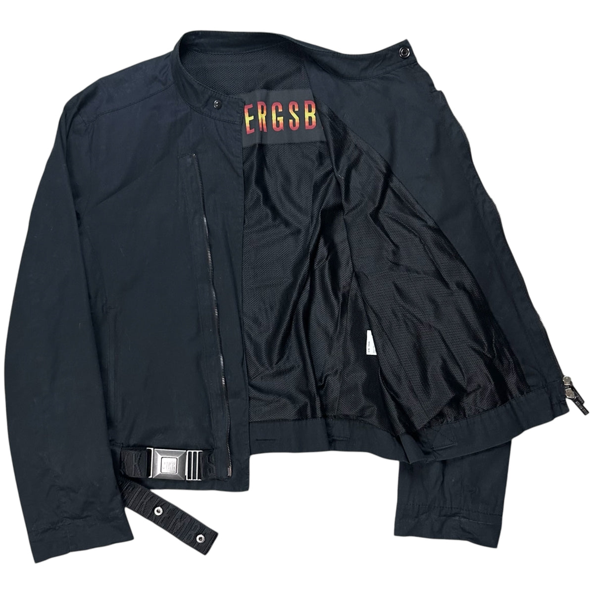 Dirk Bikkembergs Asymmetric Belted Bomber Jacket
