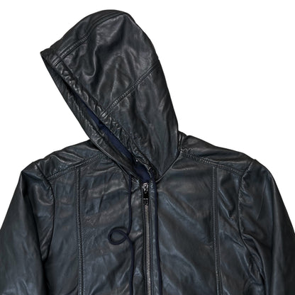 Dirk Bikkembergs Hooded Sheep Leather Blouson