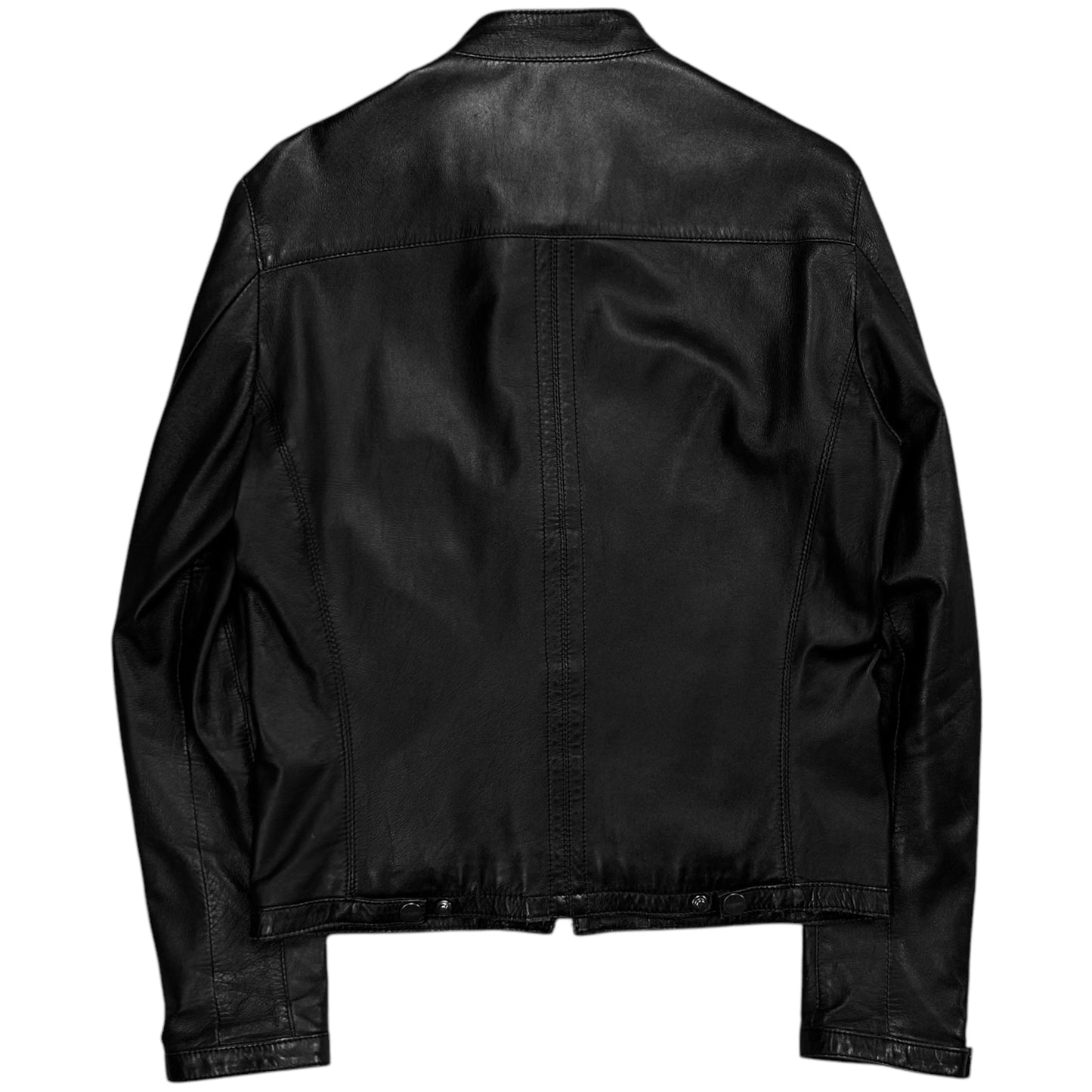 Dirk Bikkembergs Cafe Racer Leather Jacket