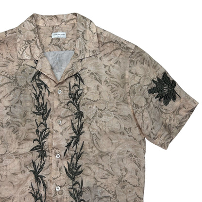 Dries Van Noten Floral Embroidered Camp Collar Shirt - SS18