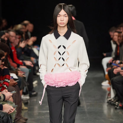 Stefan Cooke Slashed Knit Sweater - AW22