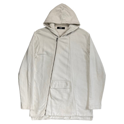 RAF by Raf Simons Diagonal Zip Flap Hoodie - SS08