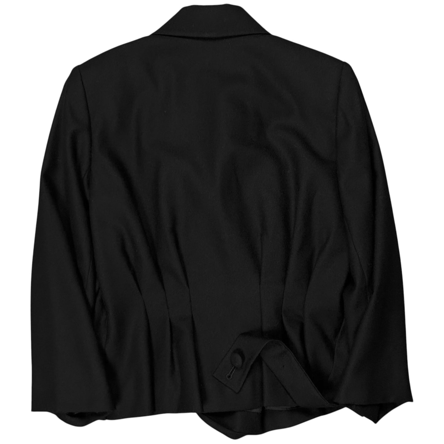 Balenciaga Asymmetric Belted Wool Jacket