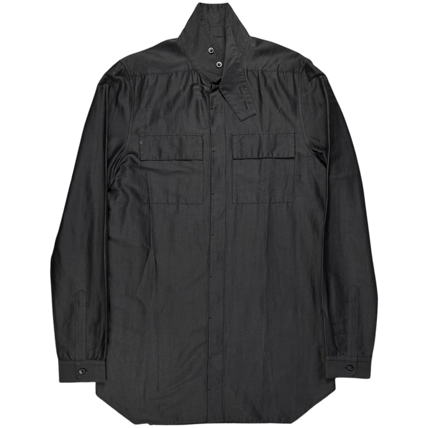 Rick Owens Babel Silk Work Shirt - SS19