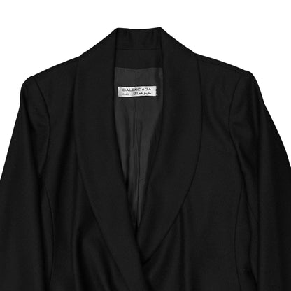 Balenciaga Asymmetric Belted Wool Jacket