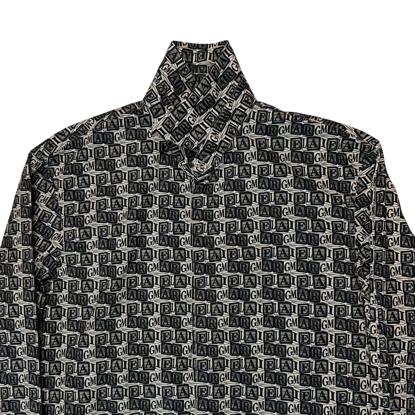 Maison Margiela Logo Cube Print Shirt - SS19