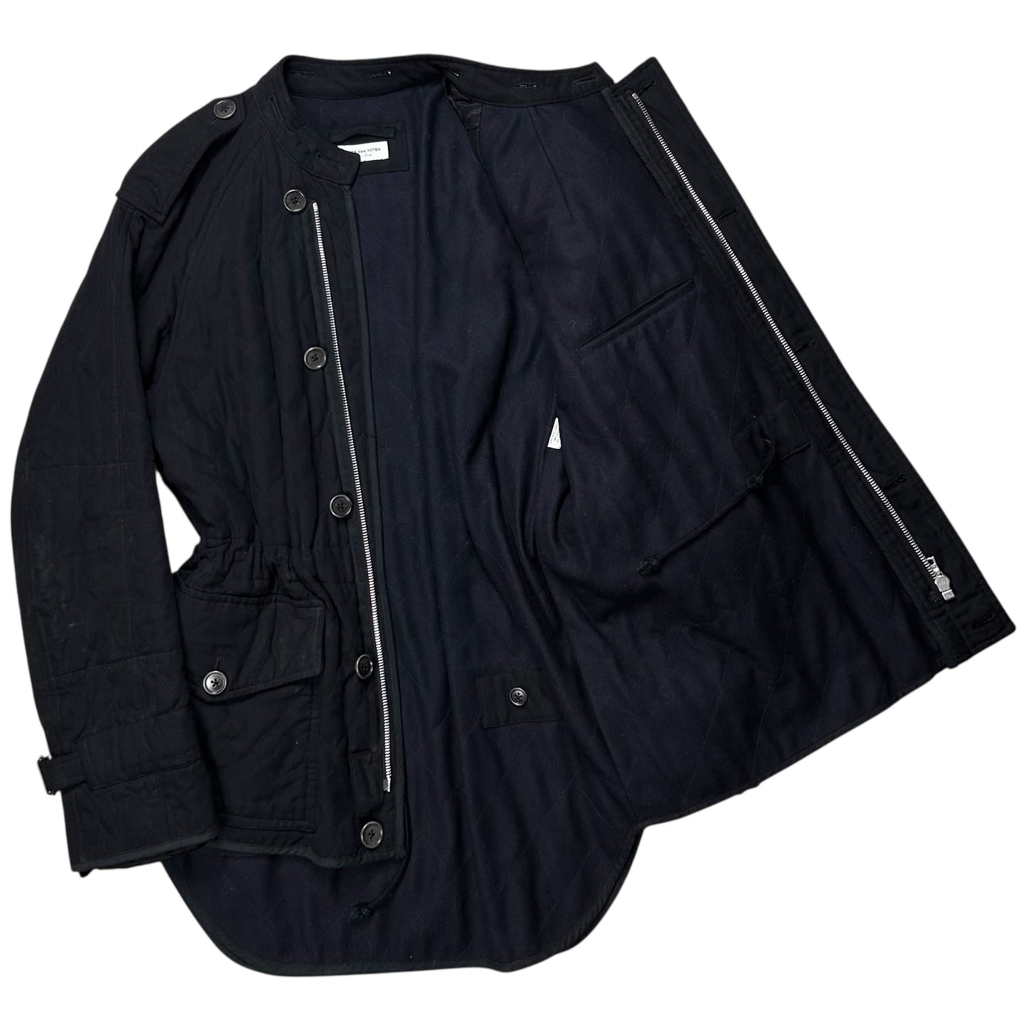 Dries Van Noten Quilted Military Field Jacket - AW08