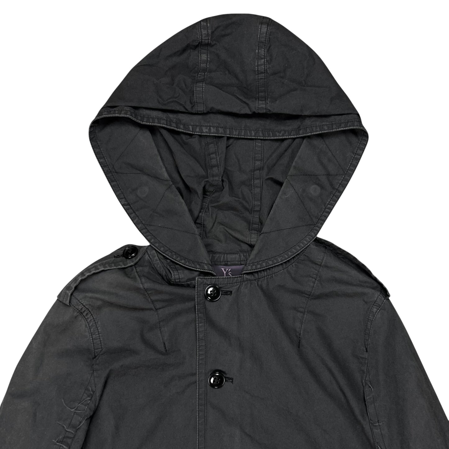 Y’s by Yohji Yamamoto Distressed Hooded Field Jacket - AW04