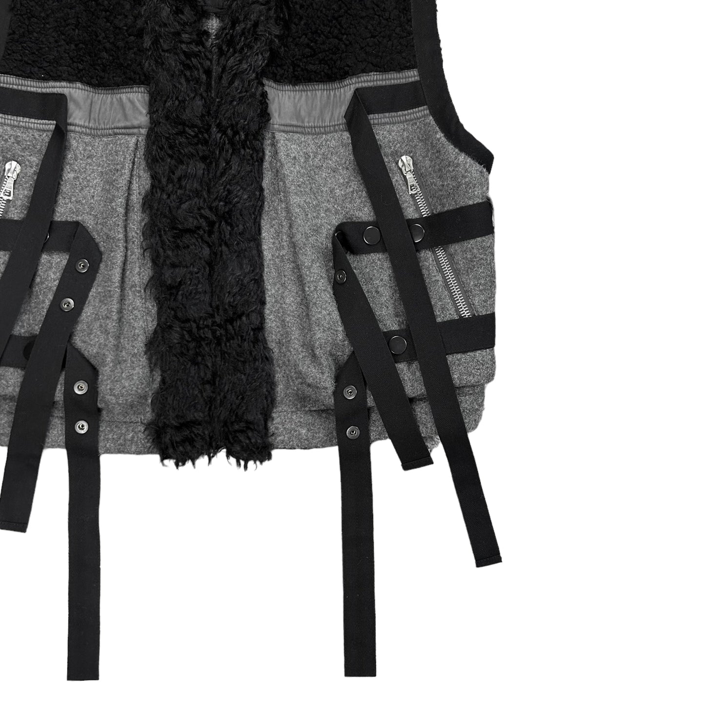 Dries Van Noten Bondge Strap Fur Vest - AW14