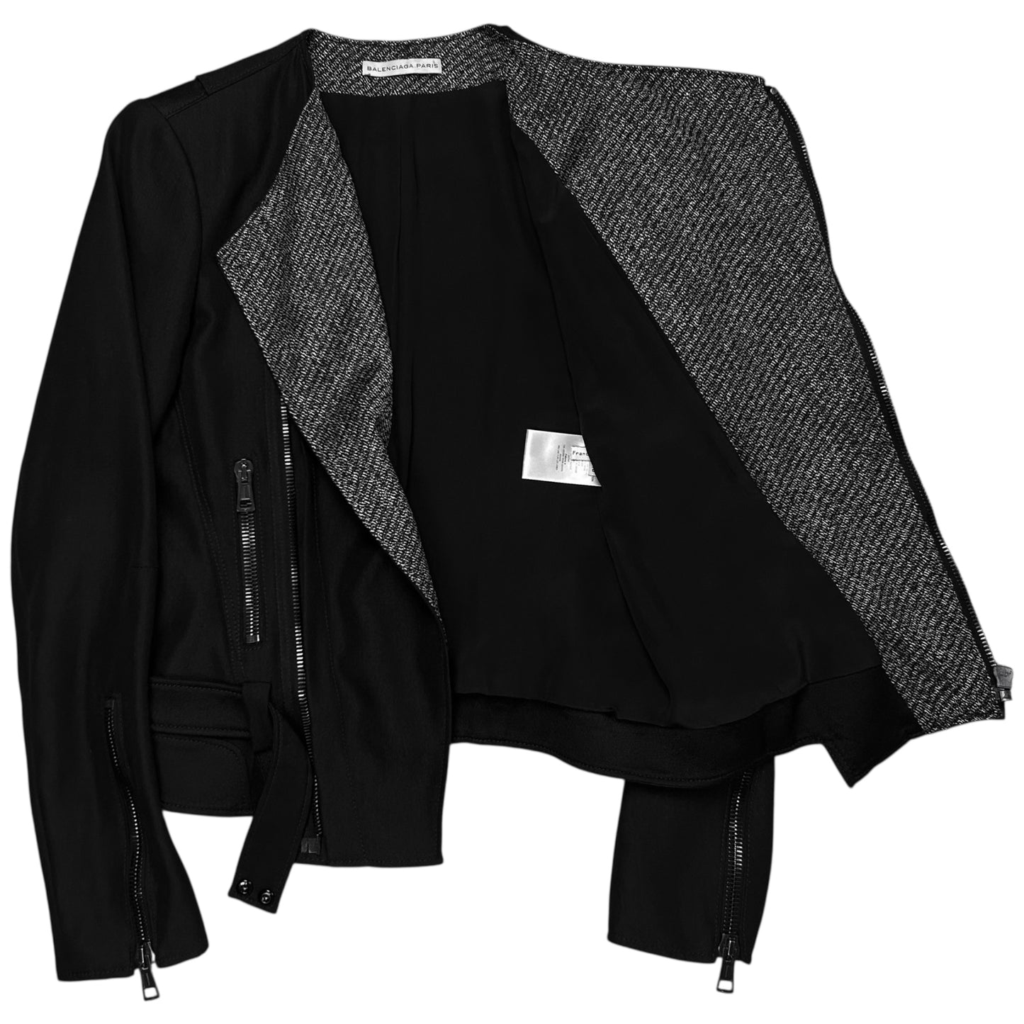 Balenciaga Multi Zip Bondage Belt Bomber Jacket - AW07