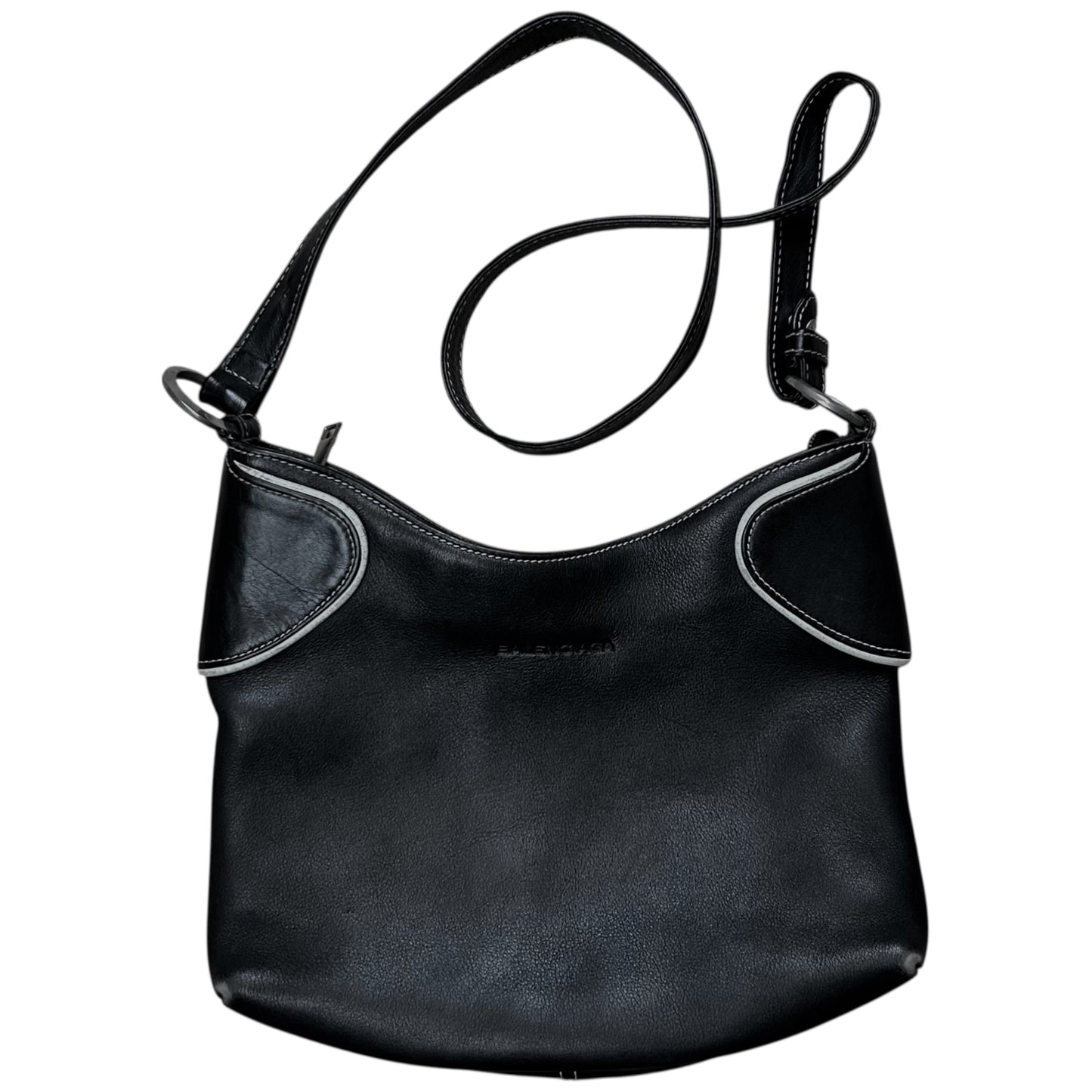 Balenciaga Curved Piping Leather Bag