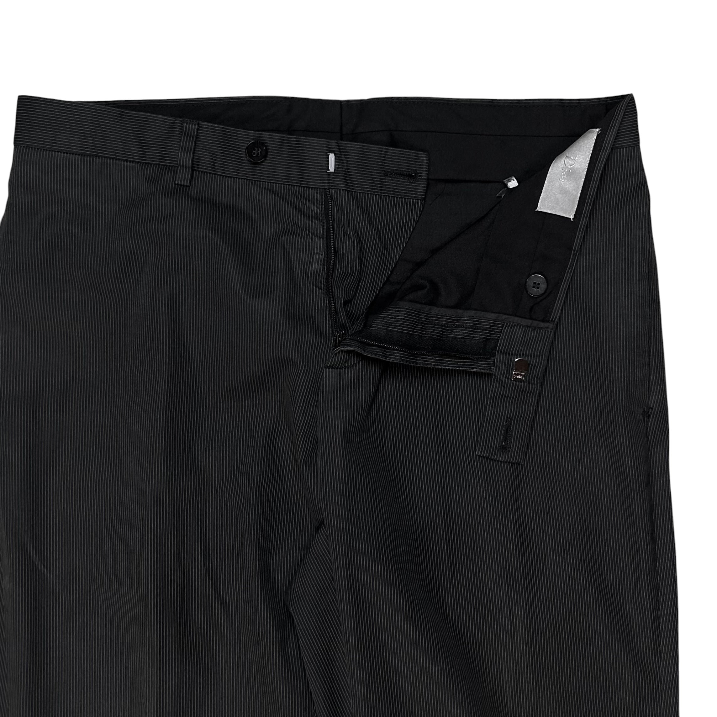 Dior Homme Back Zip Pinstripe Trousers - SS09 – Vertical Rags