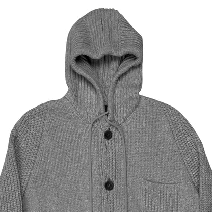 Dirk Bikkembergs Hooded Knit Cardigan