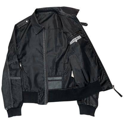 Dirk Bikkembergs Leather Applicated Utility Work Jacket