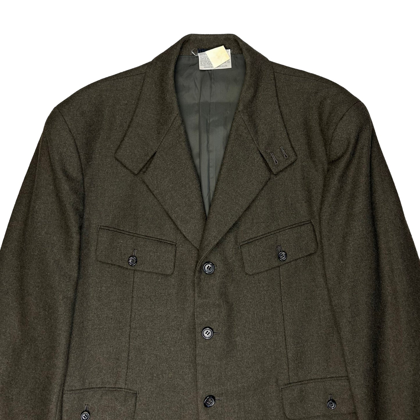 Comme des Garcons Homme Plus Short Officer Wool Blazer