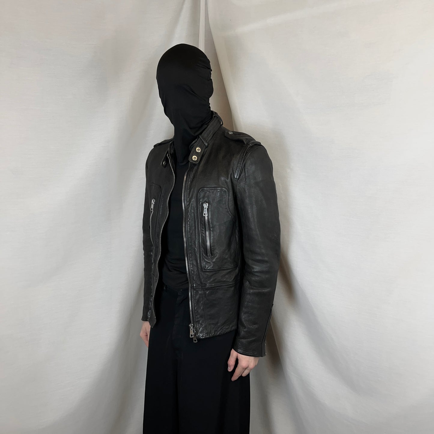 Gucci by Tom Ford Multi Zip Moto Leather Jacket - AW01