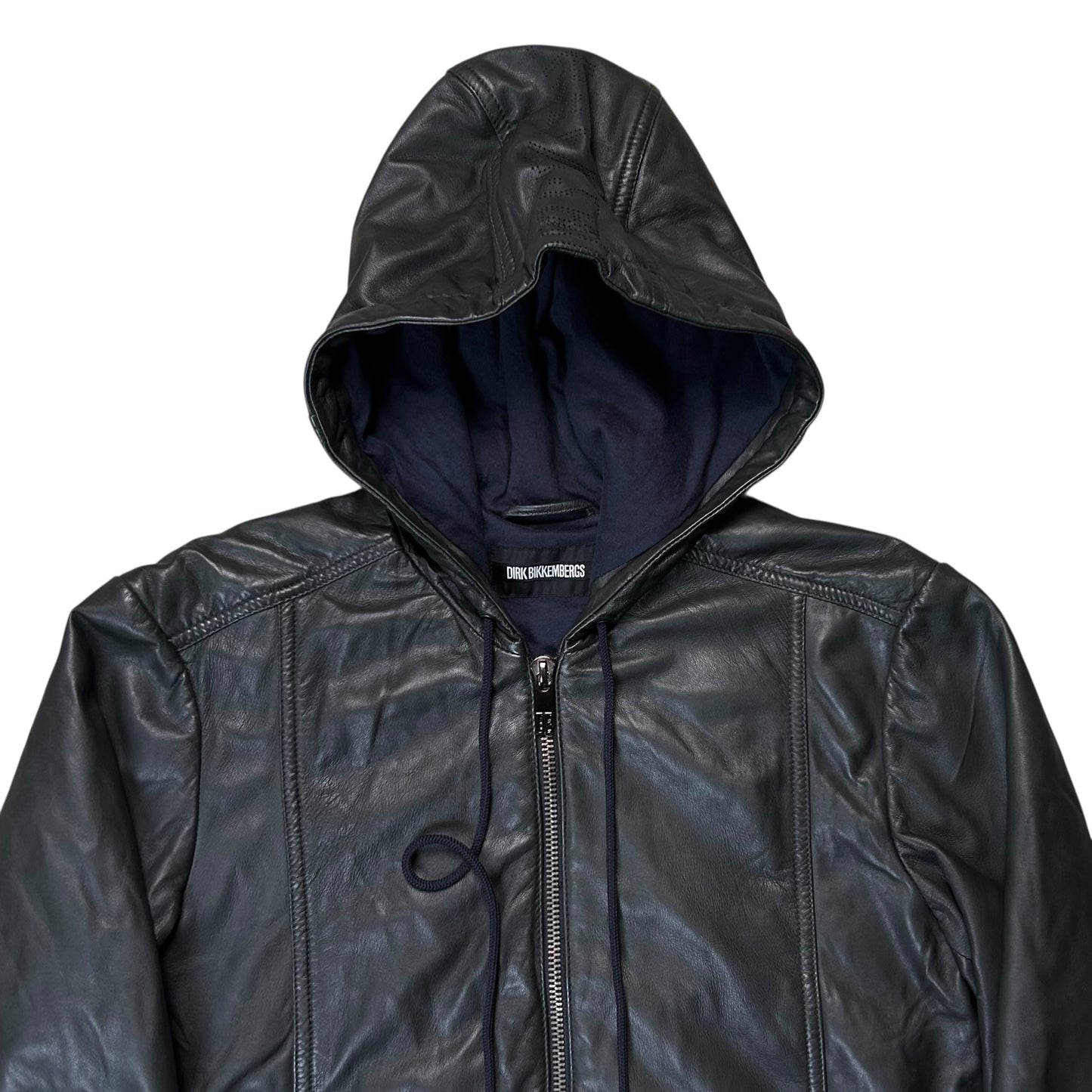 Dirk Bikkembergs Hooded Sheep Leather Blouson
