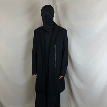 Dirk Bikkembergs L-Zip Wool Coat