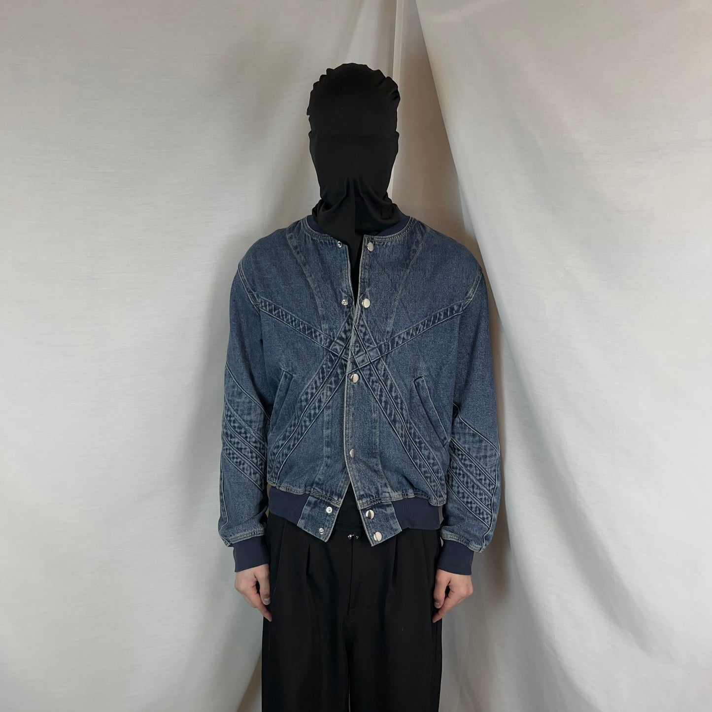 Stefan Cooke Quilted Denim Bomber Jacket - AW21
