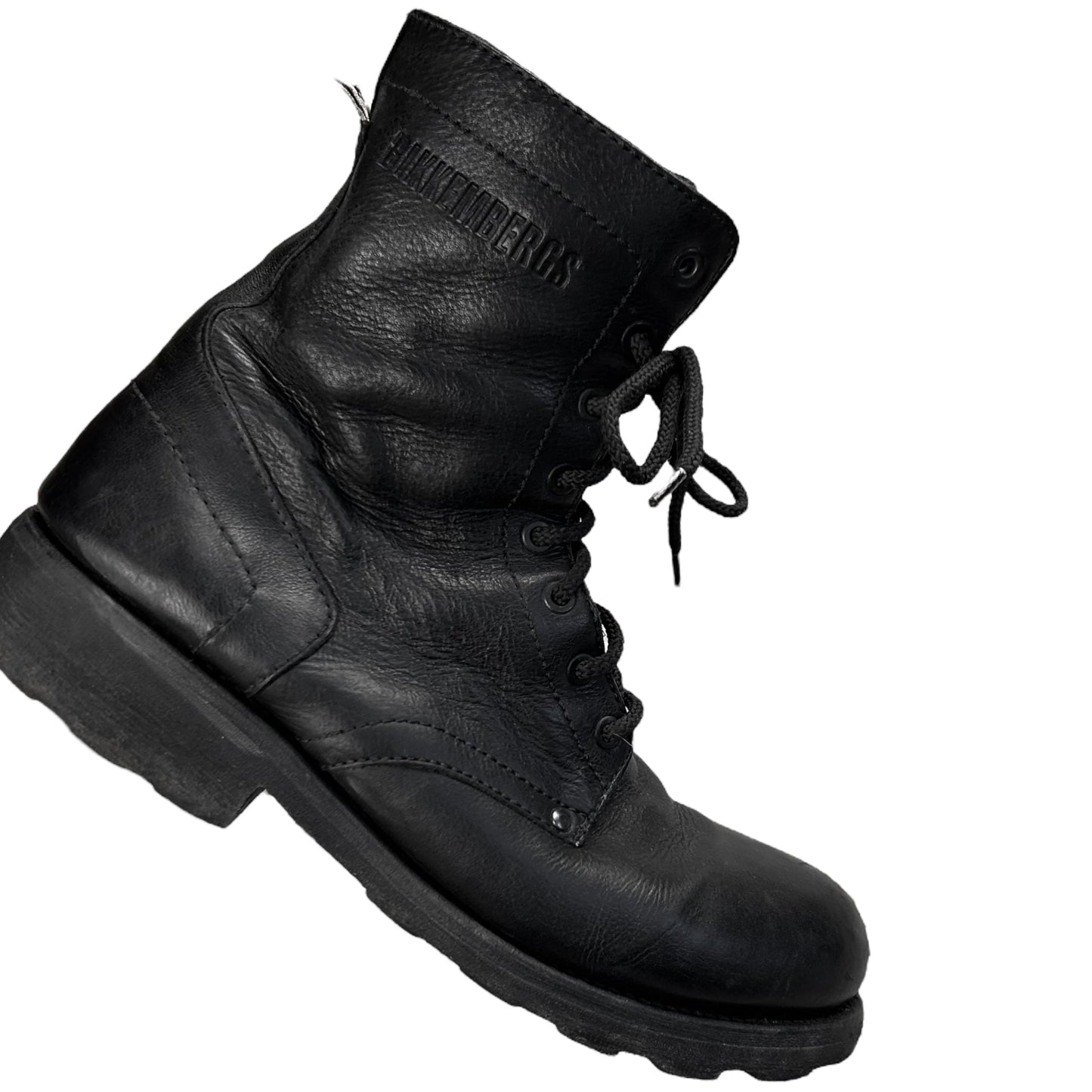 Dirk Bikkembergs Grained Combat Boots