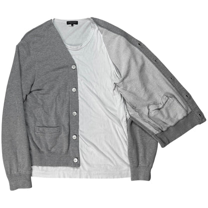 Comme des Garcons Homme Plus Layered Hybrid Cardigan - AW17