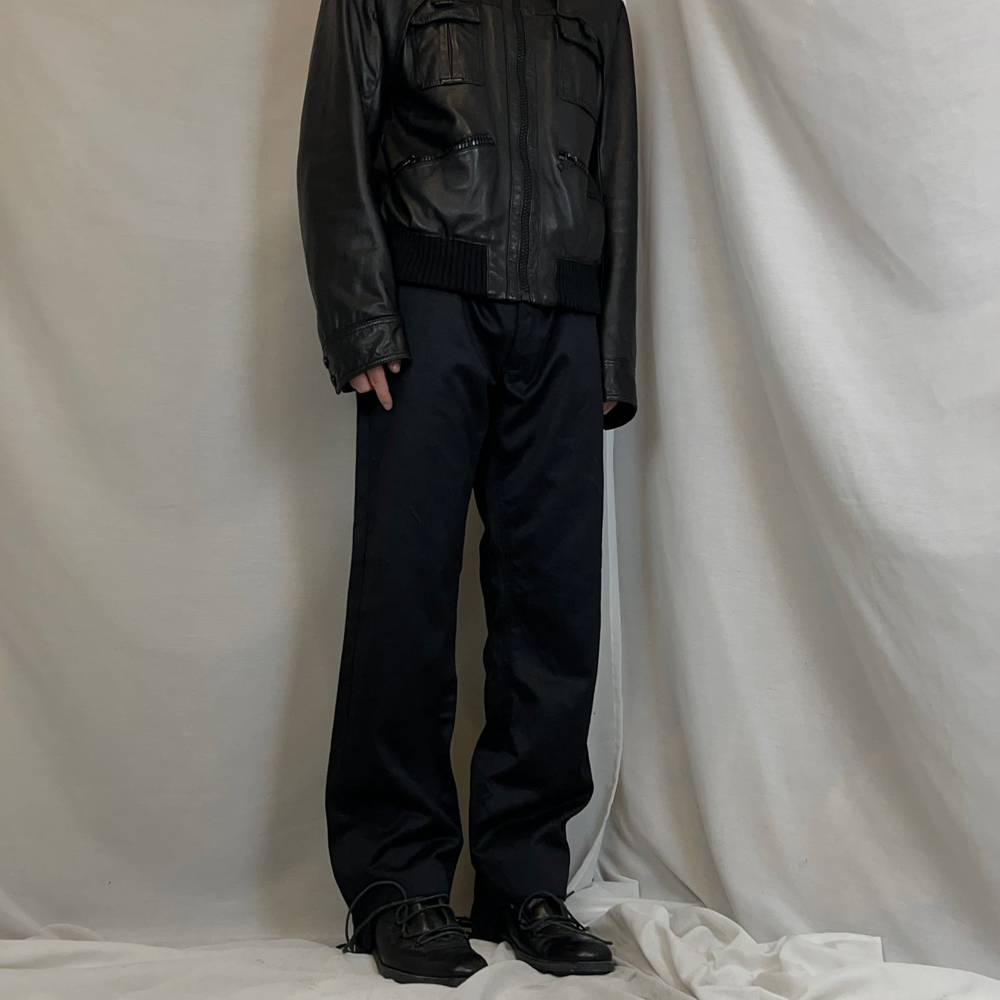 Dior Homme Coated Cut Out Hem Pants - AW11