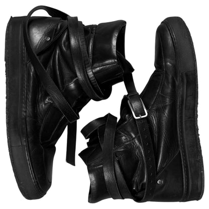 Kris Van Assche Bondage Strap High Top Sneakers - AW10
