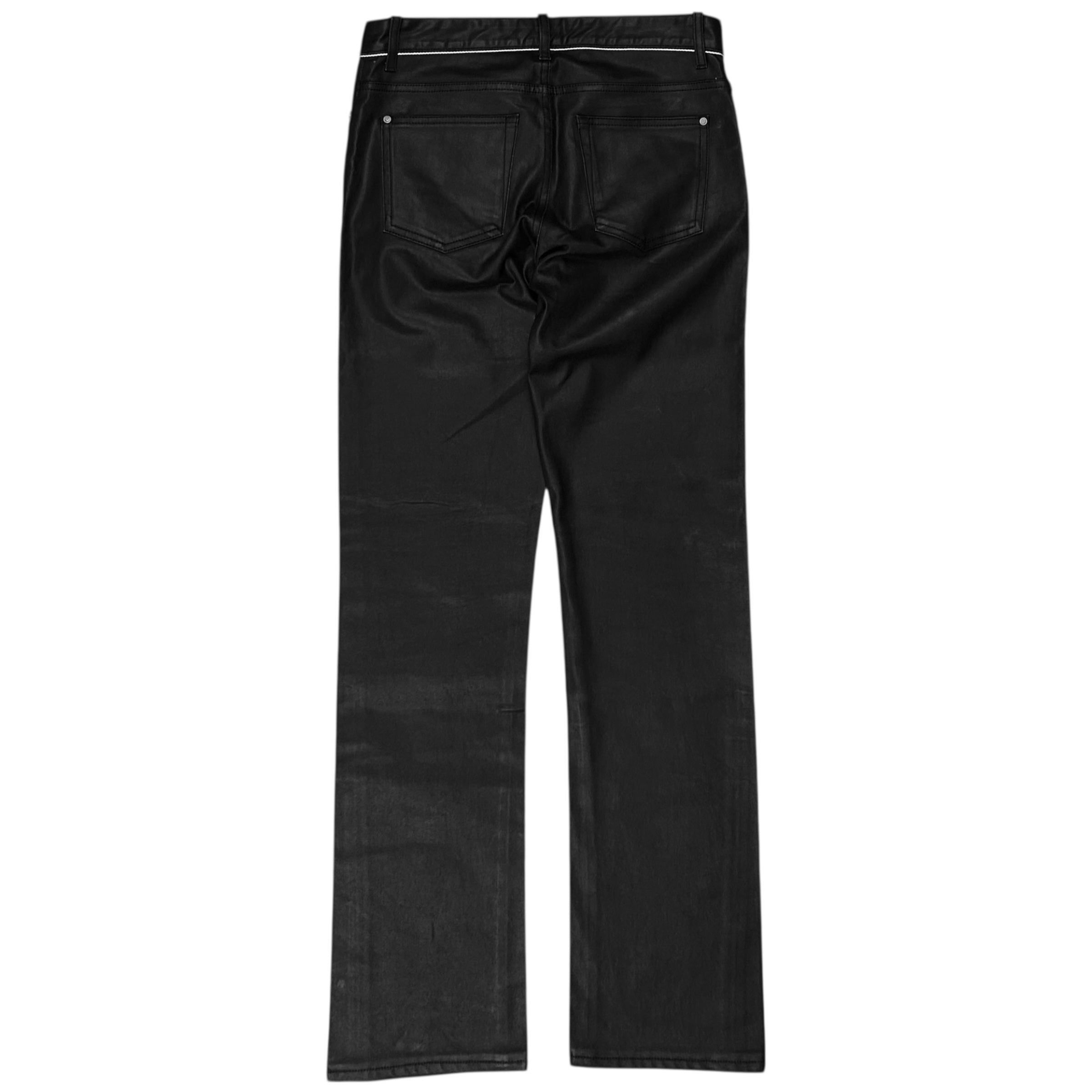 Balenciaga Waist Trimmed Waxed Jeans - SS13 – Vertical Rags Balenciaga Waist Trimmed Waxed Jeans - SS13 – Vertical Rags