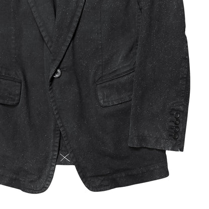 Y‘s by Yohji Yamamoto Sharp Speckled Denim Blazer