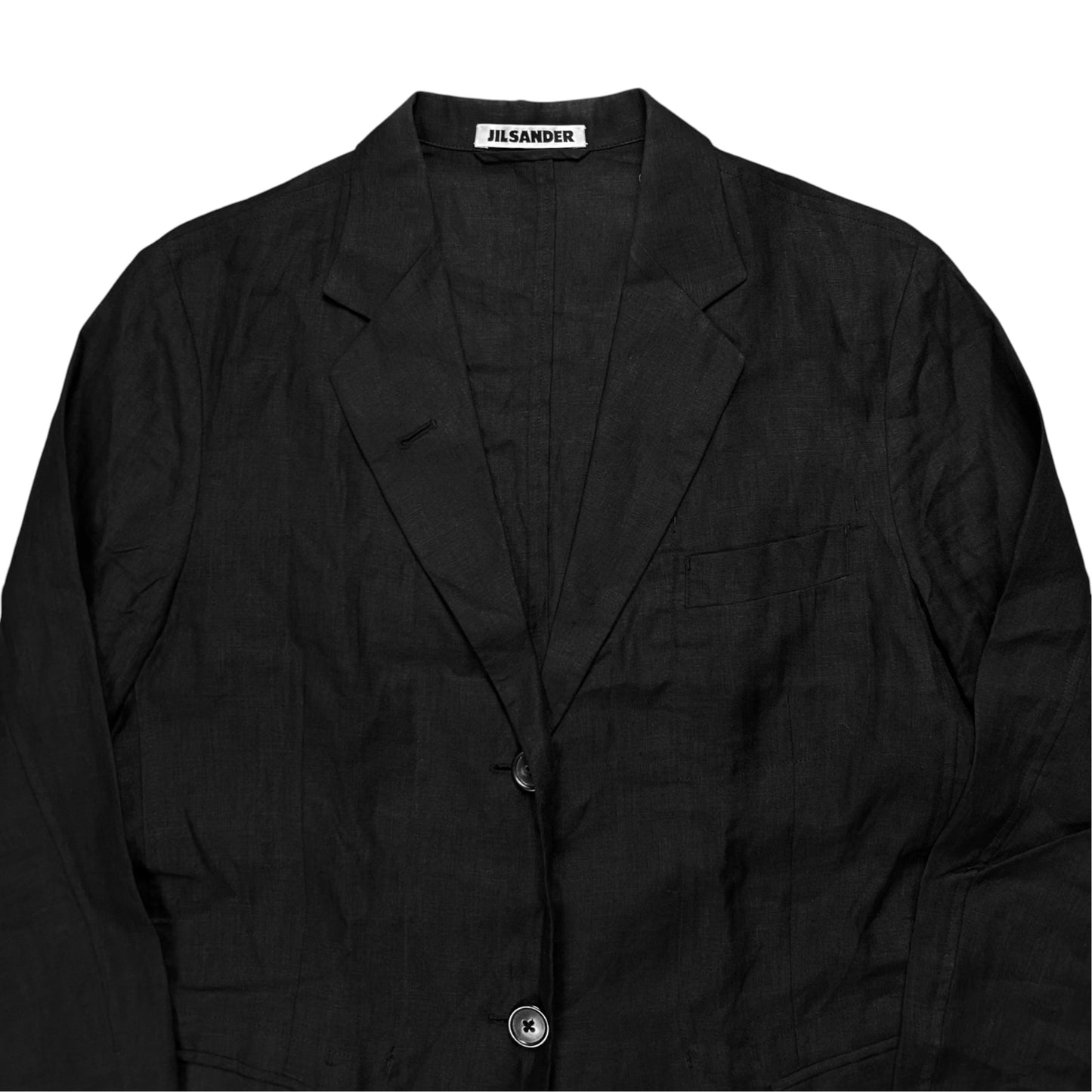 Jil Sander by Raf Simons Mandarin Linen Blazer - 00s