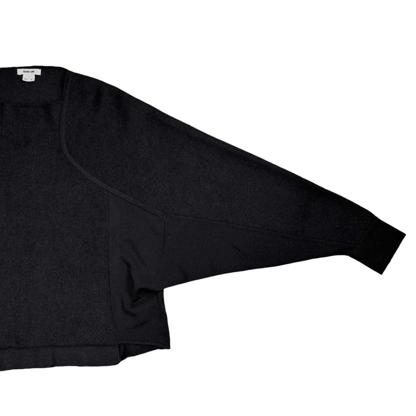 Helmut Lang Cropped Panelled Knit Sweater