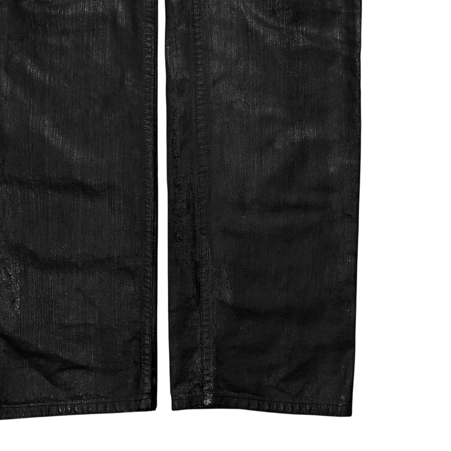 Maison Martin Margiela Waxed Crack Paint Jeans - AW09