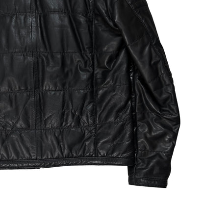 Dirk Bikkembergs Quilted Chest Zip Moto Jacket - AW08