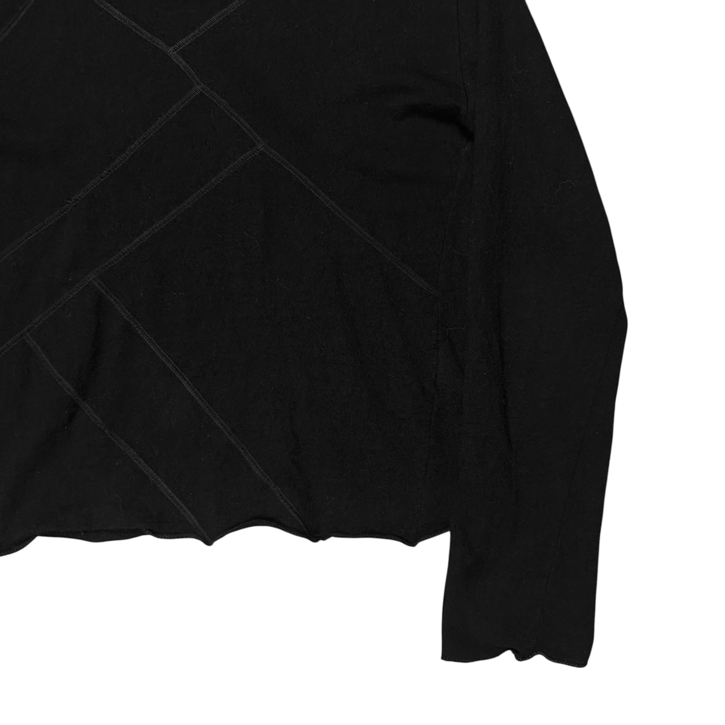 Yohji Yamamoto Cropped Asymmetric Seam Sweater