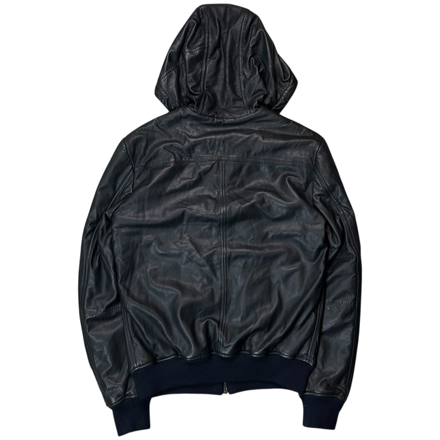 Dirk Bikkembergs Hooded Sheep Leather Blouson