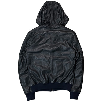 Dirk Bikkembergs Hooded Sheep Leather Blouson
