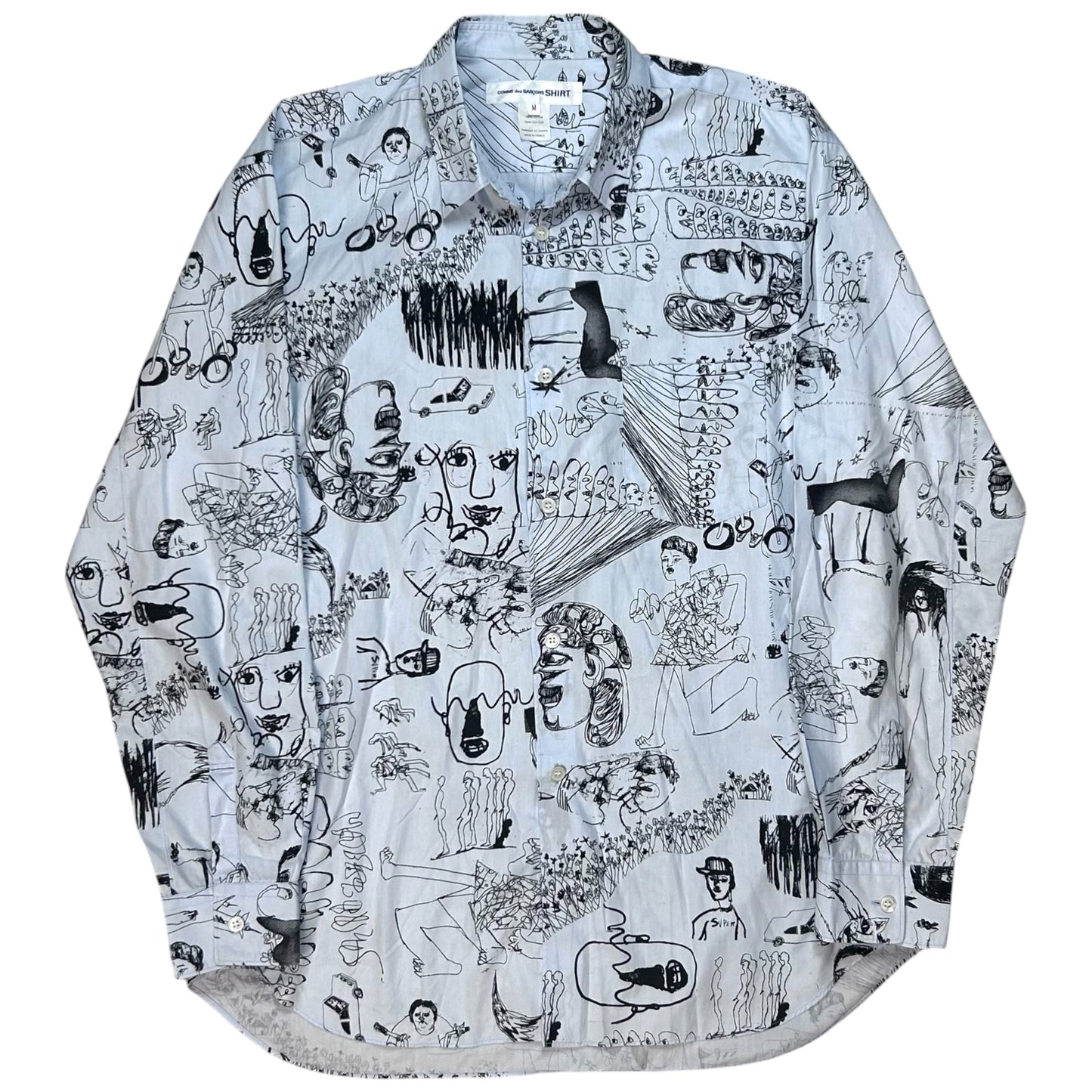 Comme des Garcons Shirt x Masaho Anotani Sketch Shirt - AW16