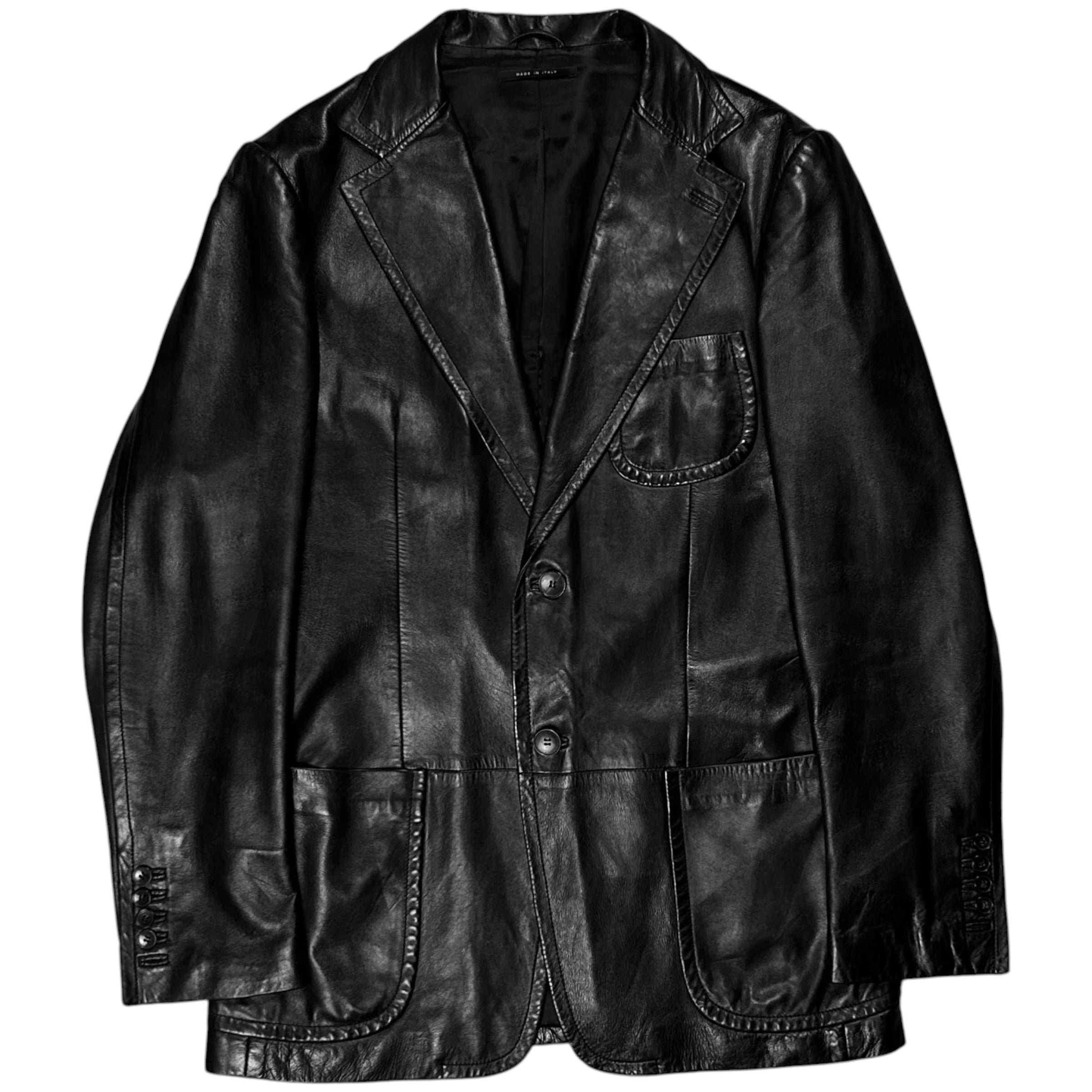 Gucci by Tom Ford Leather Blazer - AW03 – Vertical Rags