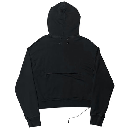 Maison Margiela Cropped Back String Hoodie - AW19