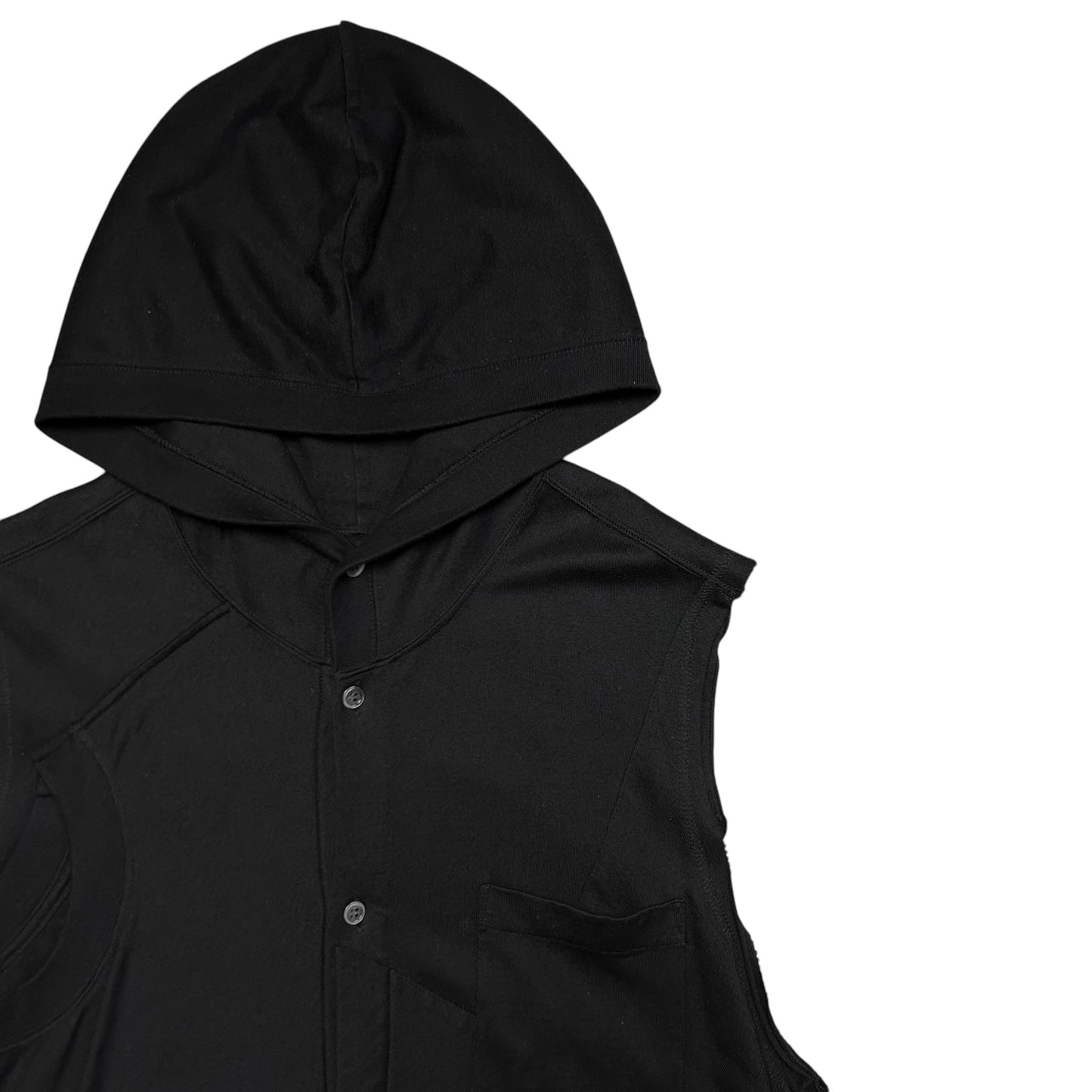 Undercover Patchwork Sleeveless Hoodie - SS05