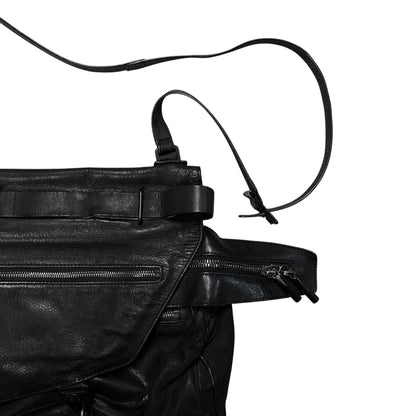 Helmut Lang Carabiner Asymmetric Leather Bag