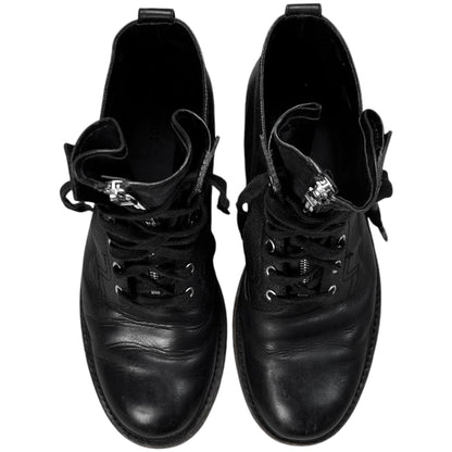 Dior Homme Front Zip Combat Boots - AW12