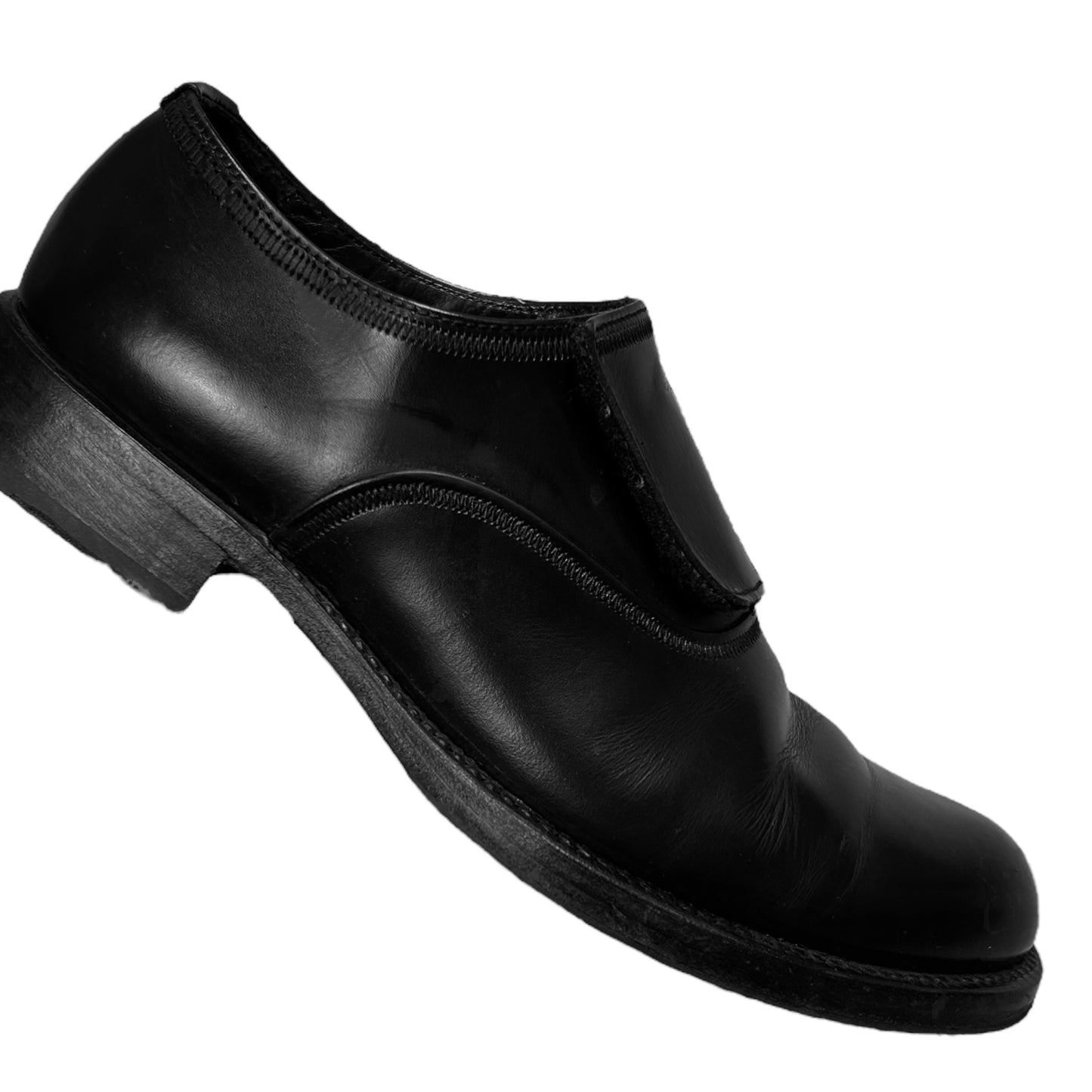 Prada Velcro Flap Derbies