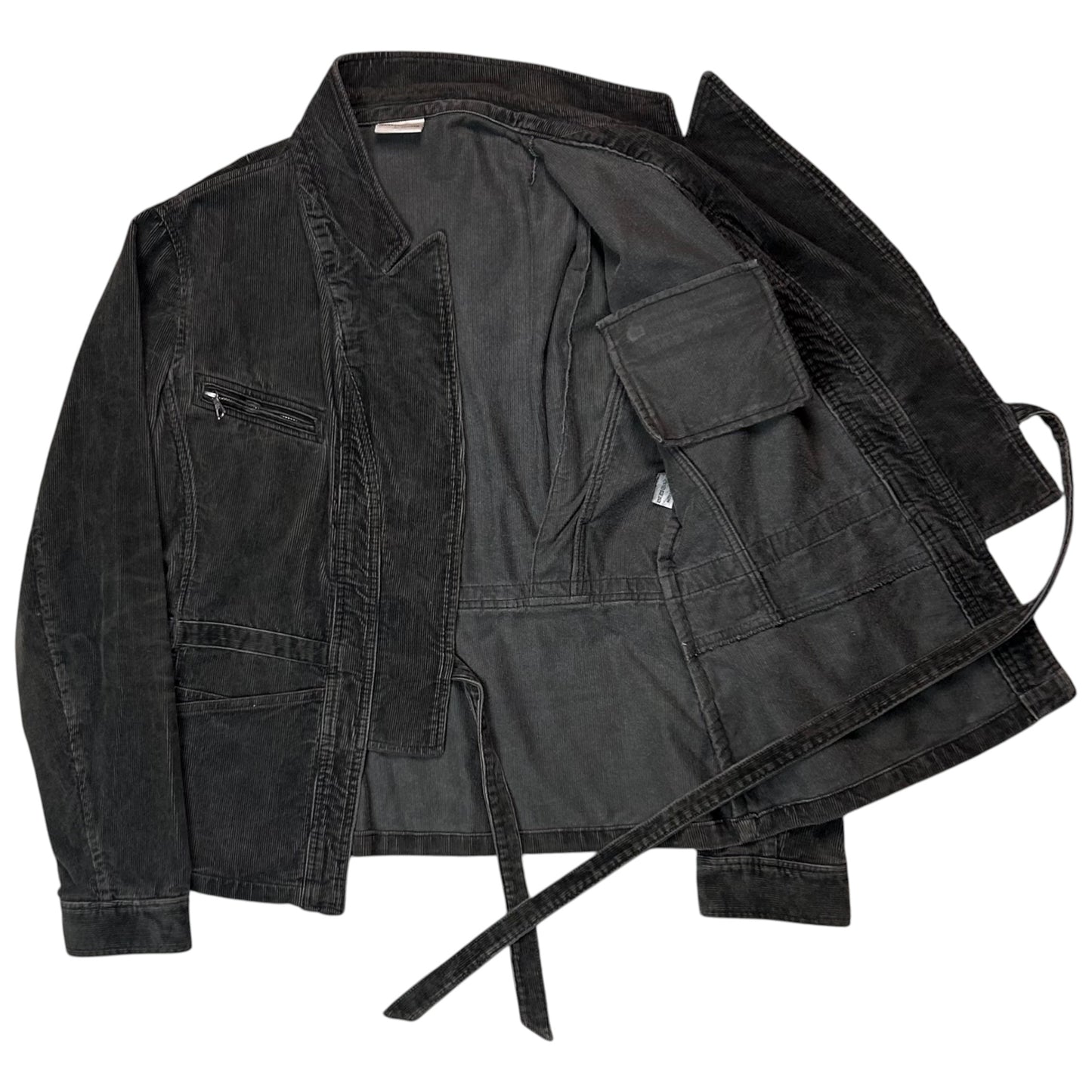 Dries Van Noten Deconstructed Strap Corduroy Blazer - SS11
