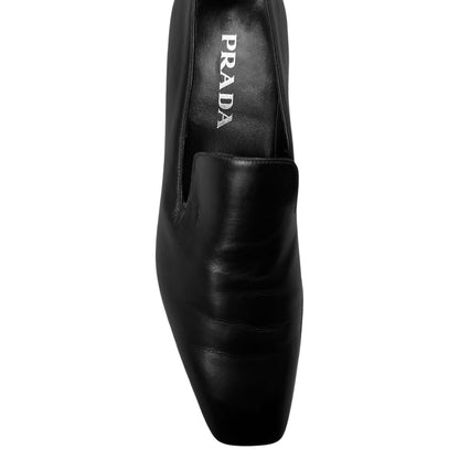 Prada Stealth Square Toe Loafers