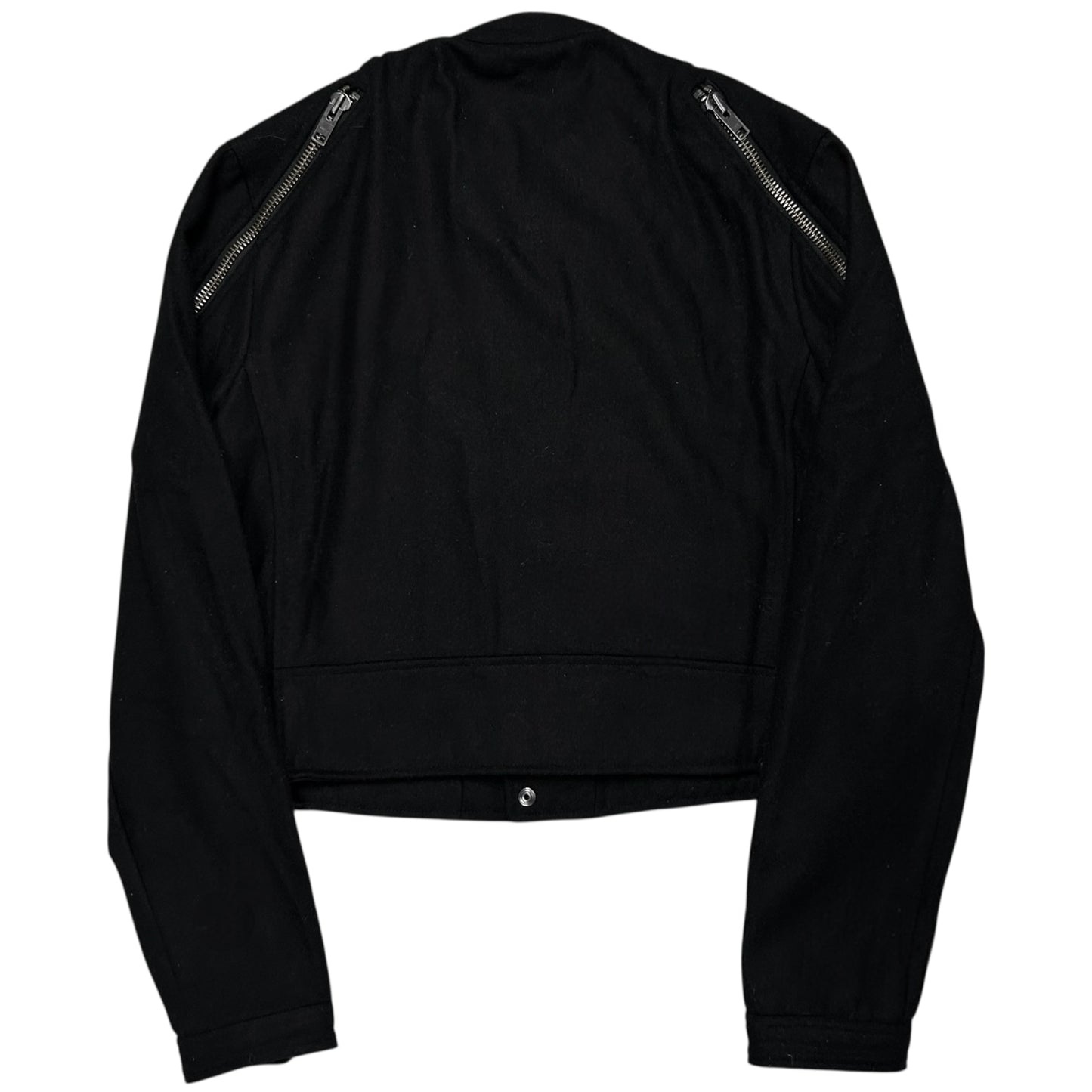 Yohji Yamamoto Pour Homme Back Zip Wool Bomber Jacket - AW14