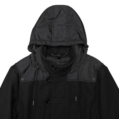 Dirk Bikkembergs Nylon Hood Duffle Wool Parka - AW10